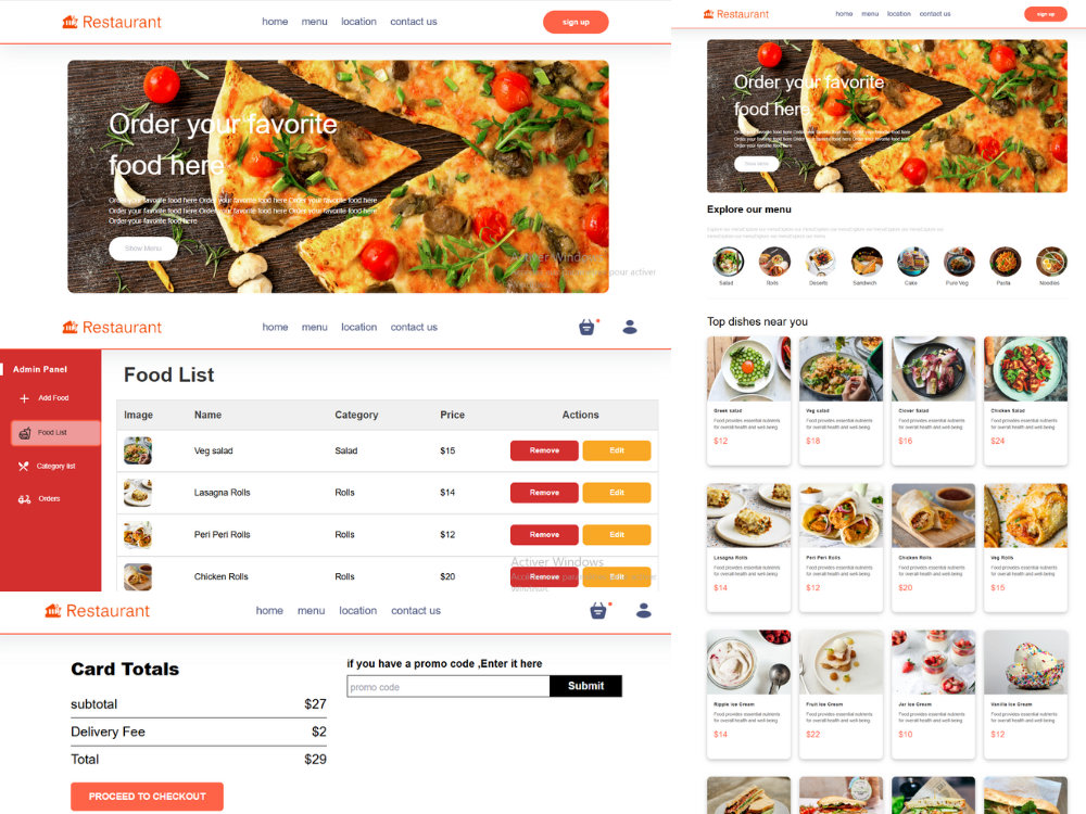 A high quality full stack Restaurant website | Upwork