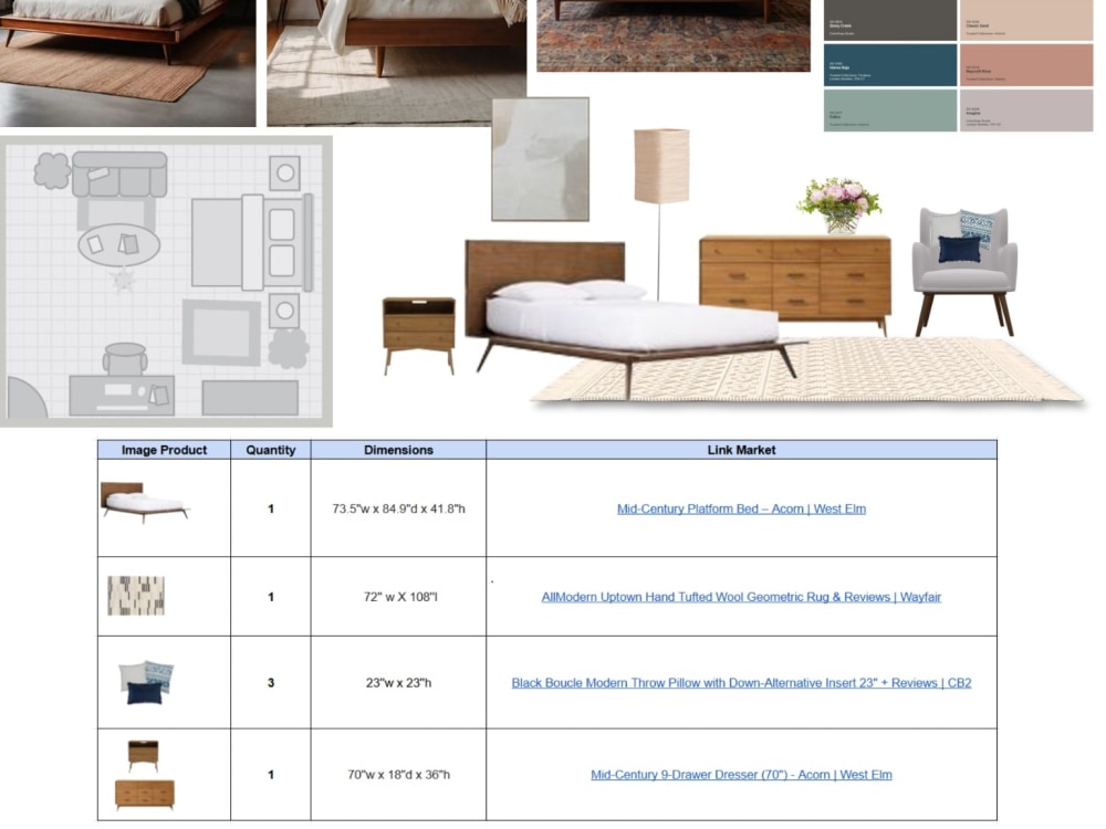 Interior Design Mood Board | Upwork