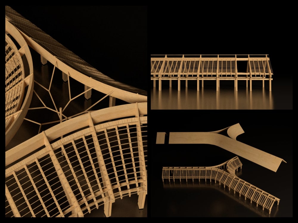 Architectural 3D Model and Render in Physical Model Style | Upwork