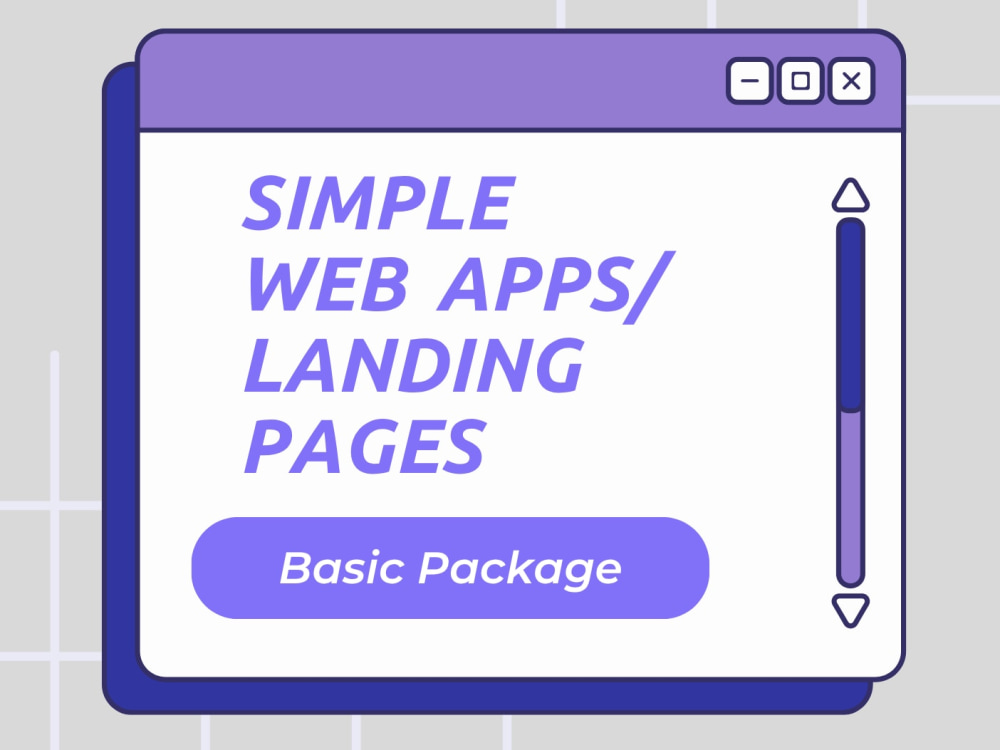 Basic Package – Simple Web Application Landing Page | Upwork