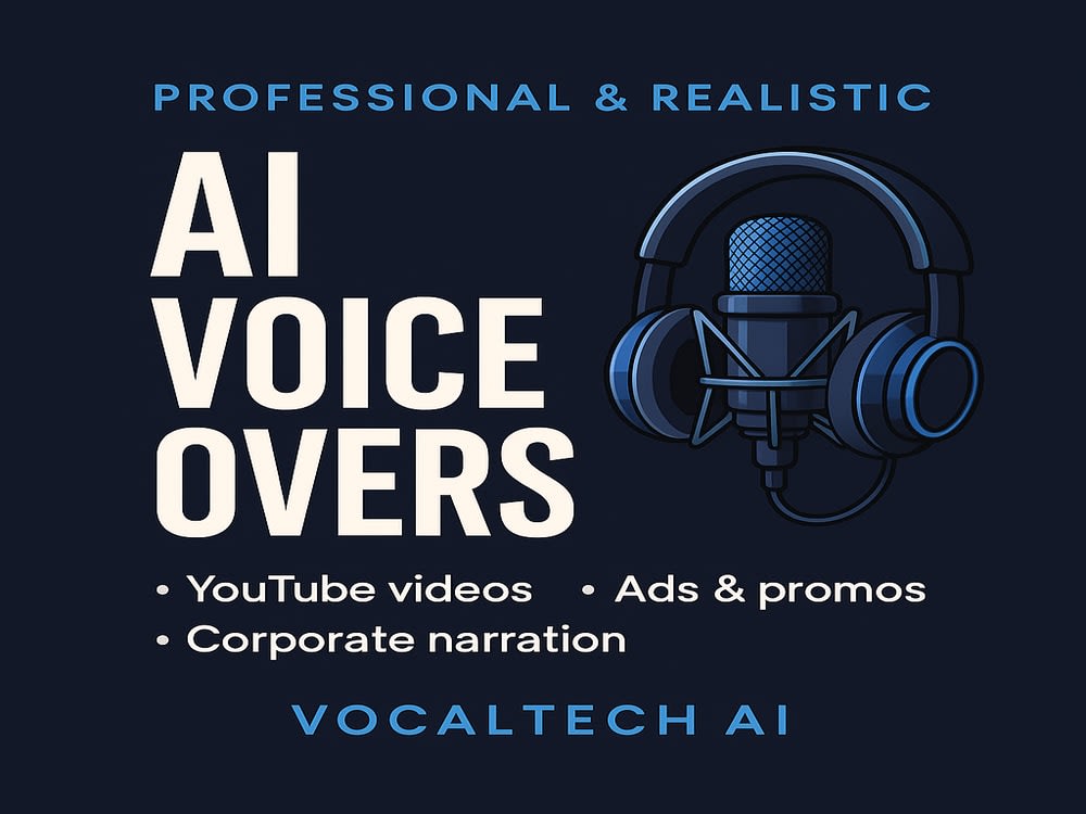 Realistic AI Voiceovers for YouTube, Ads, and Corporate Videos | Upwork