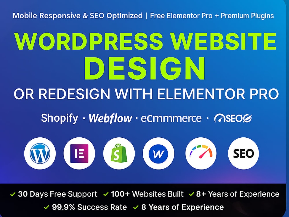 Redesign or design wordpress website with elementor pro | Upwork