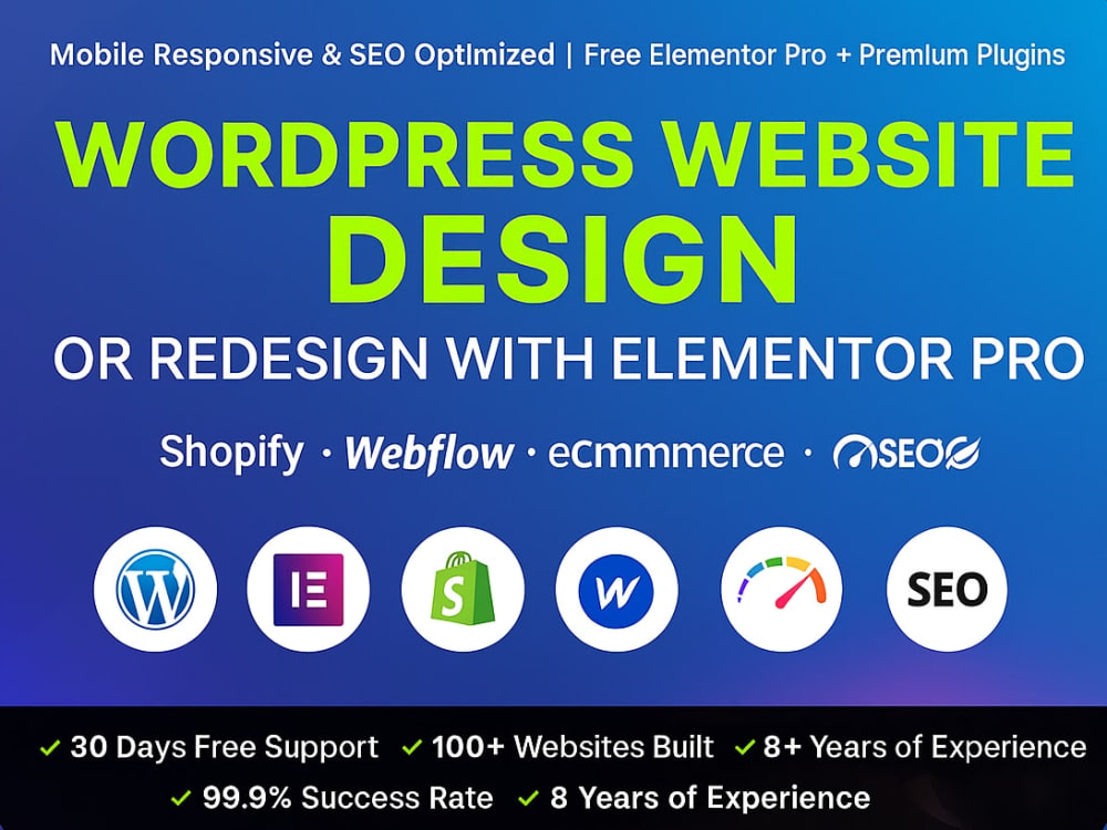 Redesign or design wordpress website with elementor pro | Upwork