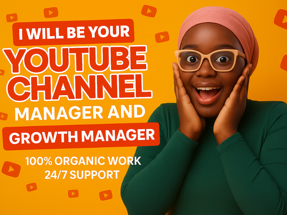 Organic YouTube Channel Management for Real Audience Retention | Upwork