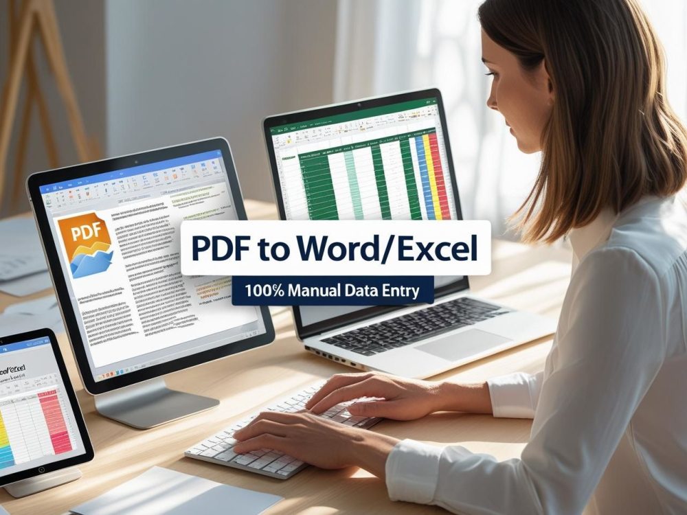 Convert PDF to Excel/Word | Accurate Data Entry & Formatting Pro | Upwork