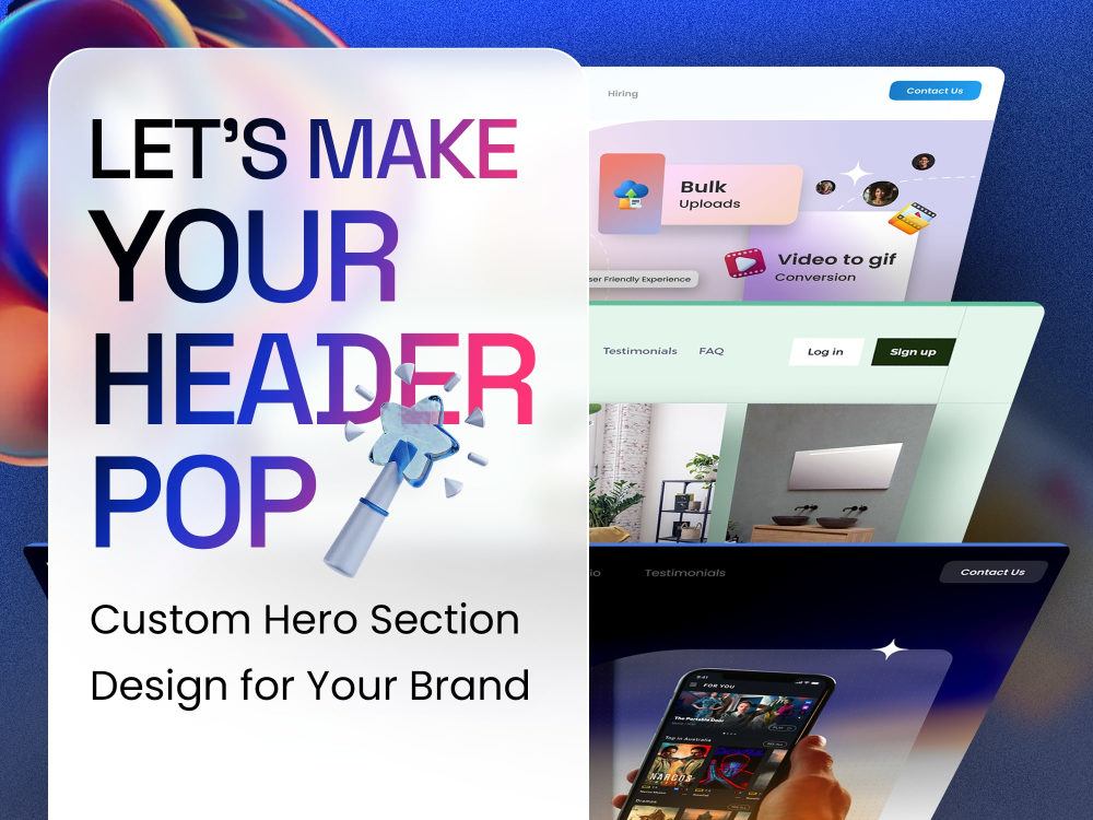 An Impressive Hero Section Design for Your Business and Brand | Upwork