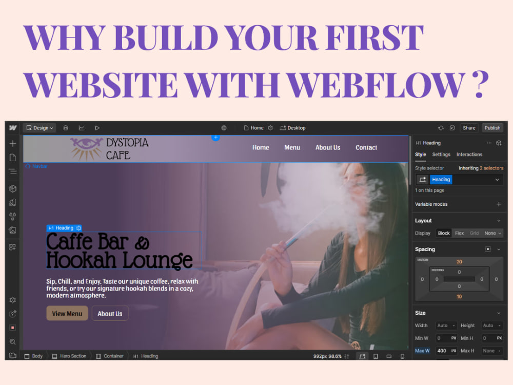 Website creation with Figma and Webflow | Upwork