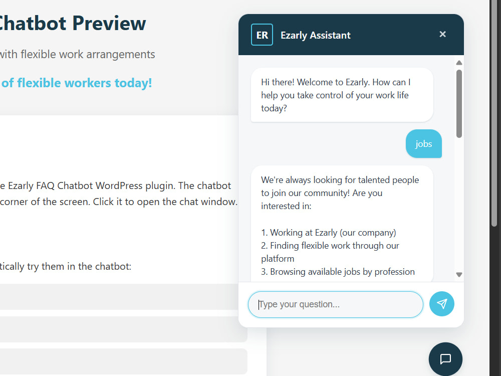 Your own plugin of chatbot for your WordPress website | Upwork