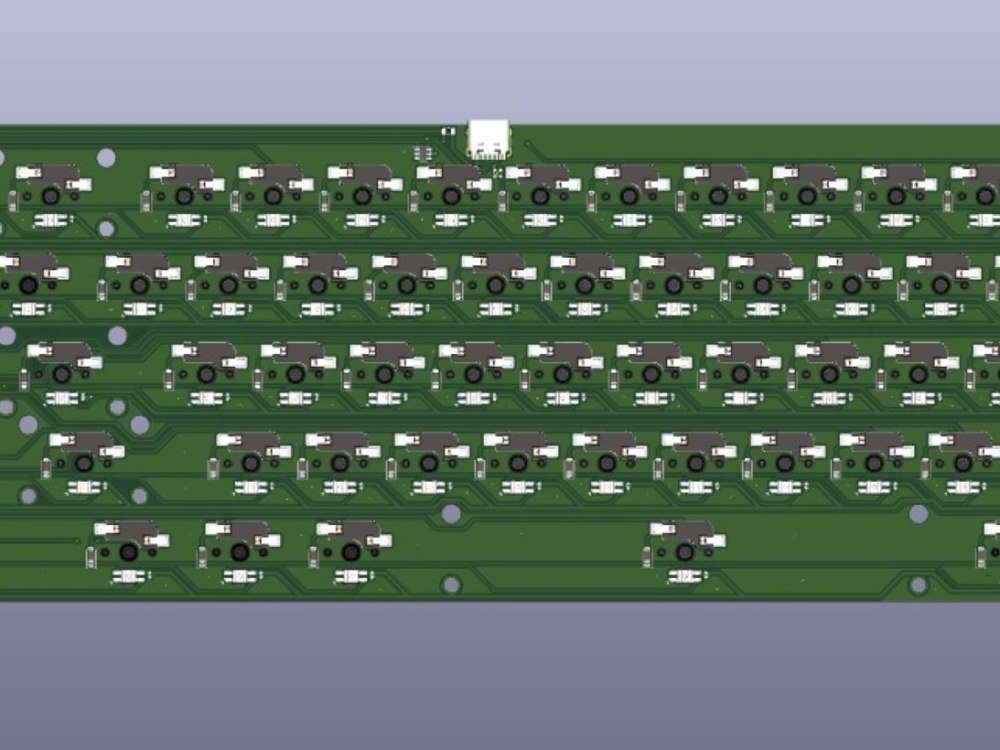 Designed custom mechanical keyboard pcb and program firmware | Upwork