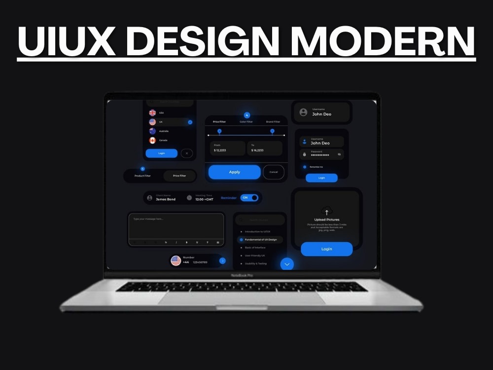 V Ui UI/UX Design + Branding Kit + Brandbook, Visual Identity + Style Guide ...
