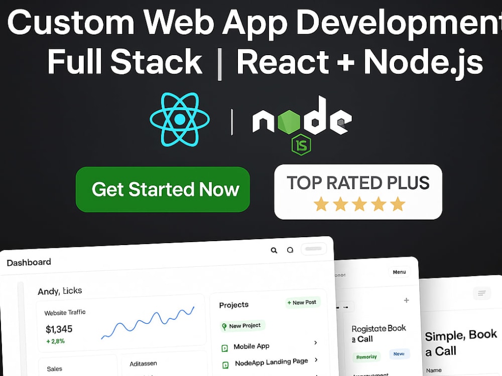 Custom Web App | Full Stack Development | React, Node.js, MongoDB | Upwork