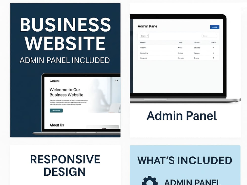 I will create a dynamic business website with admin panel using PHP ...