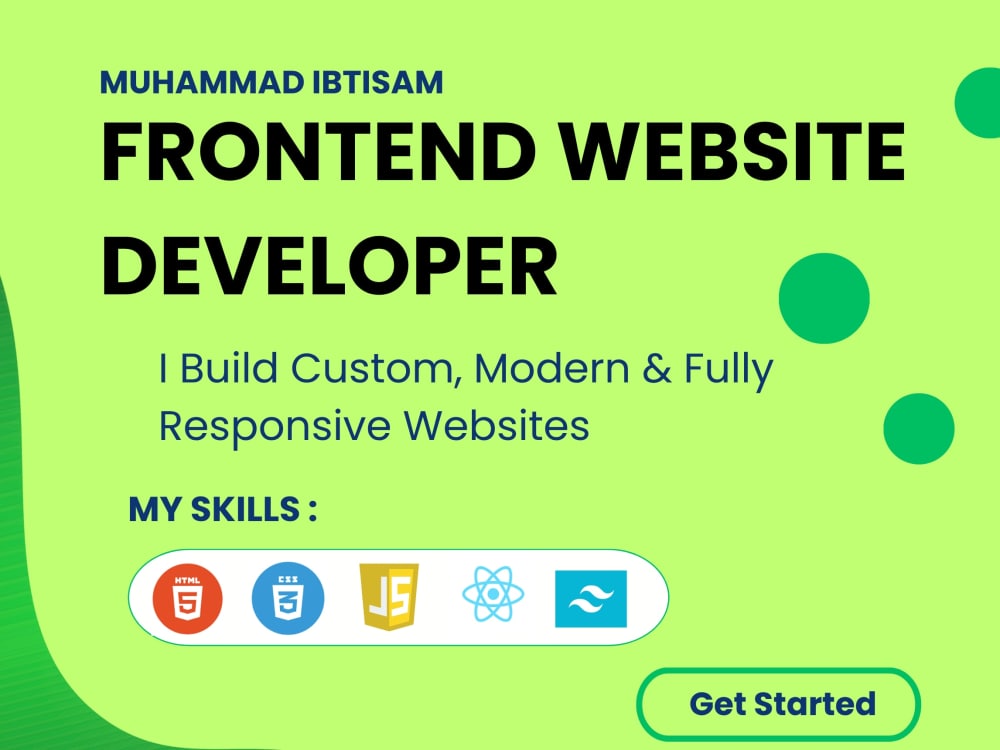 Custom, modern and responsive website using react and tailwind CSS | Upwork