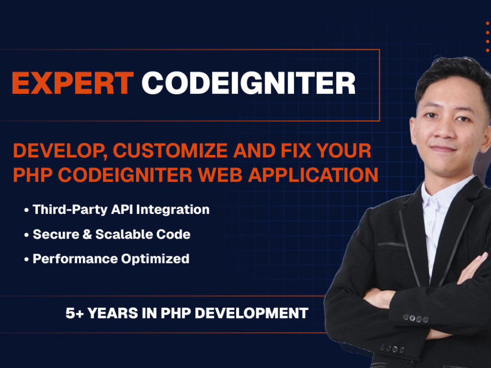 Expert PHP CodeIgniter development, customization, and bug fixing | Upwork