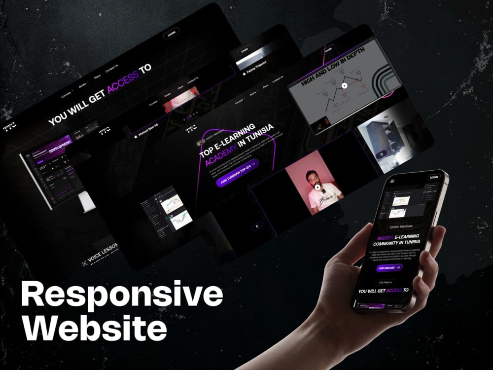A responsive mobile website | Upwork