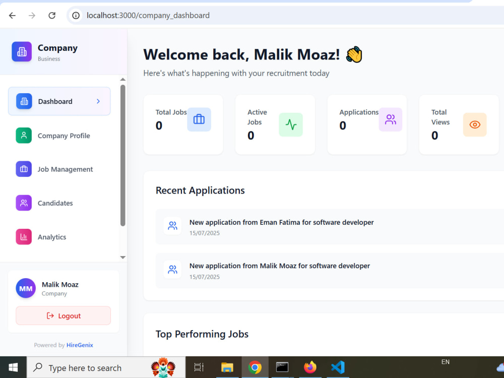 A professional full-stack web application tailored to your needs | Upwork