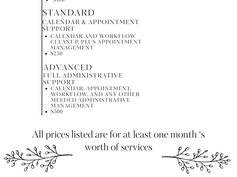 Streamlined Work Load Streamlined administrative work for ease of mind and work-load | Upwork