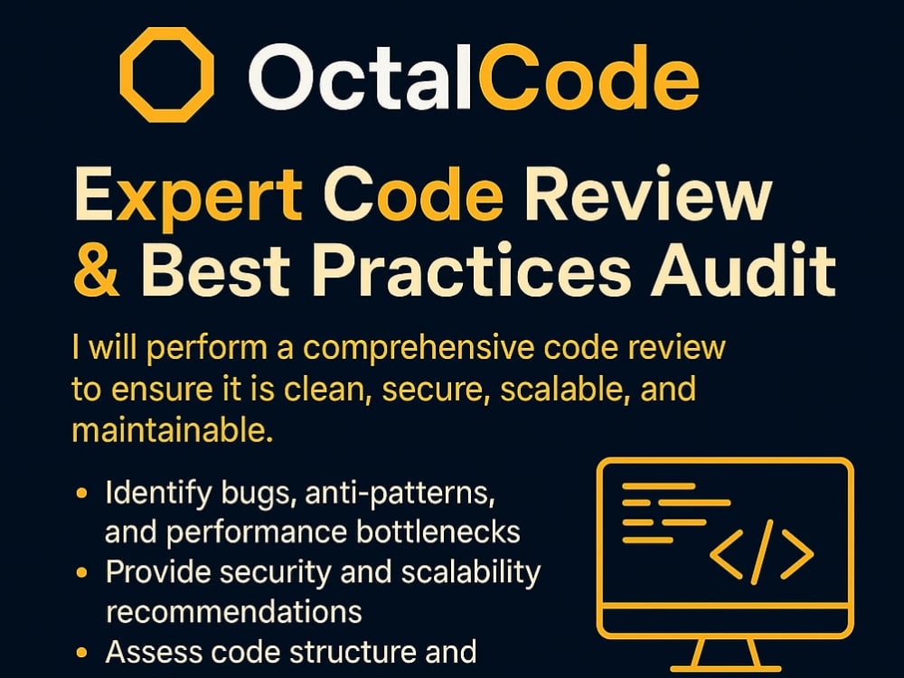 Expert Code Review & Best Practices Audit for Your Application | Upwork