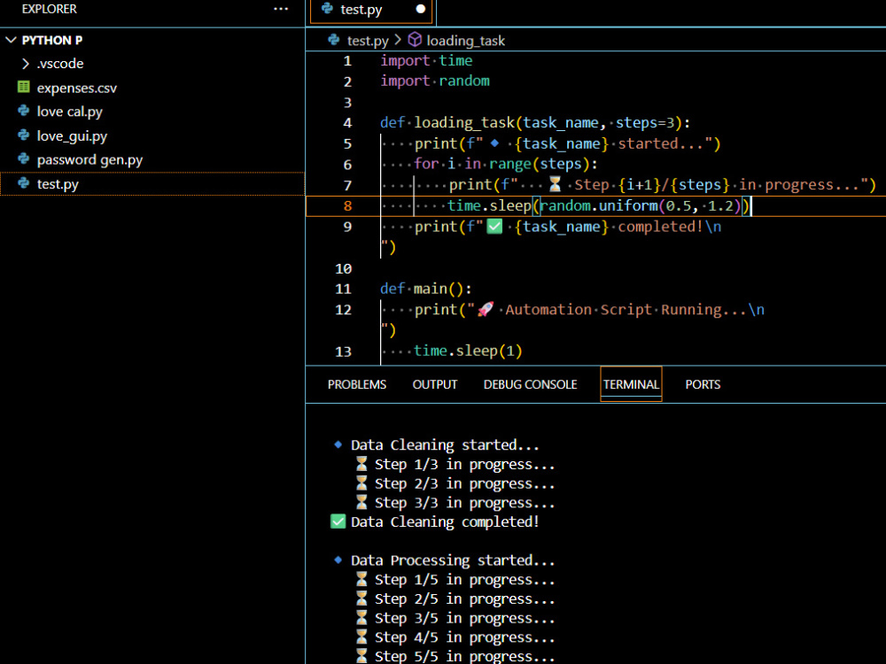 I will create a custom Python script for automation or data processing ...
