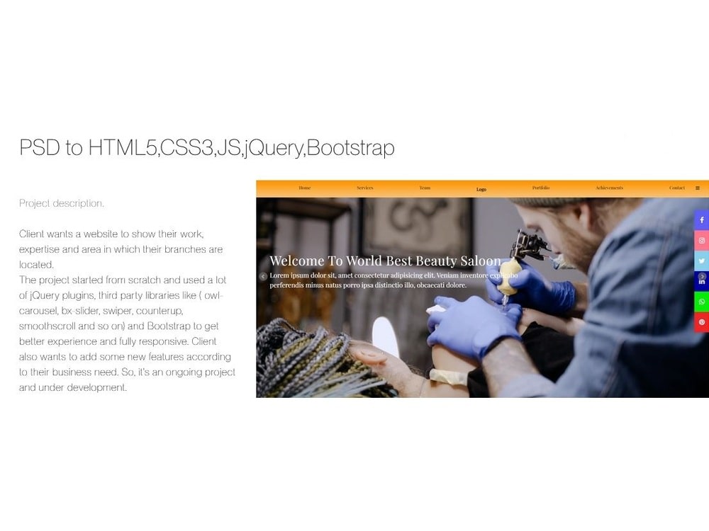 A PSD/Figma into HTML5, HTML5 into Angular Website, Fix Bugs, CSS Bugs ...