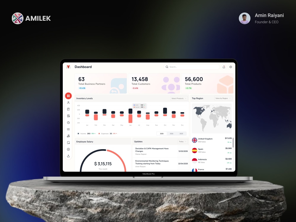 FinTech SaaS Web App with RAG Search & Copilot UI | React, Node, UI/UX ...