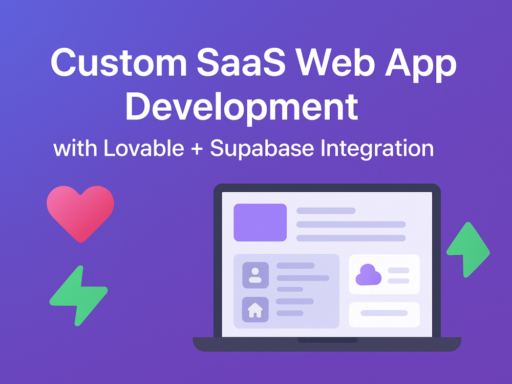 Custom SaaS Web App Development with Lovable + Supabase Integration ...