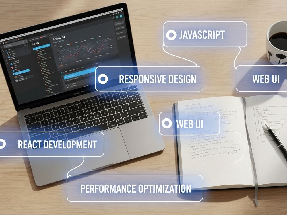 A modern, responsive, and high-performing React.js frontend | Upwork