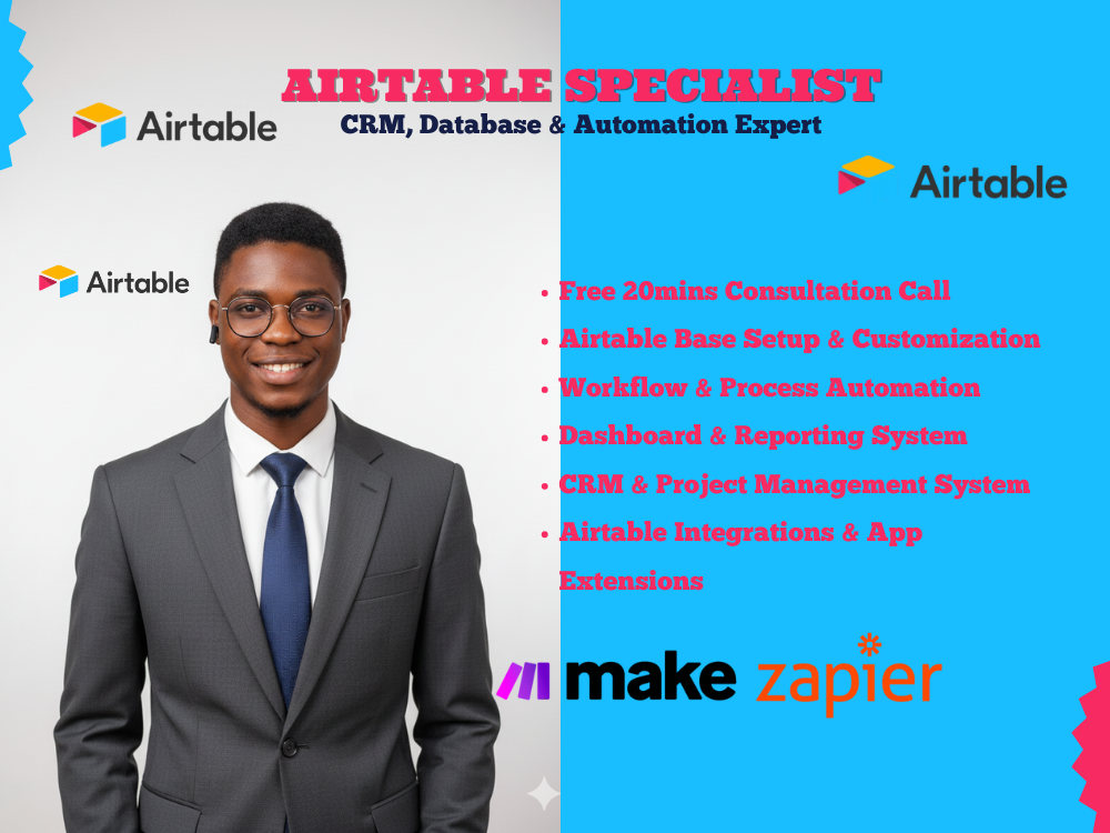 Complete Airtable CRM Database Setup Automation and Integration | Upwork