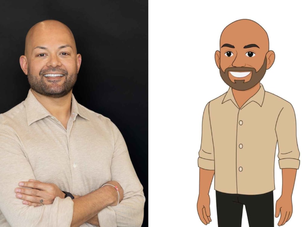 A custom animated character designed from a real person | Upwork