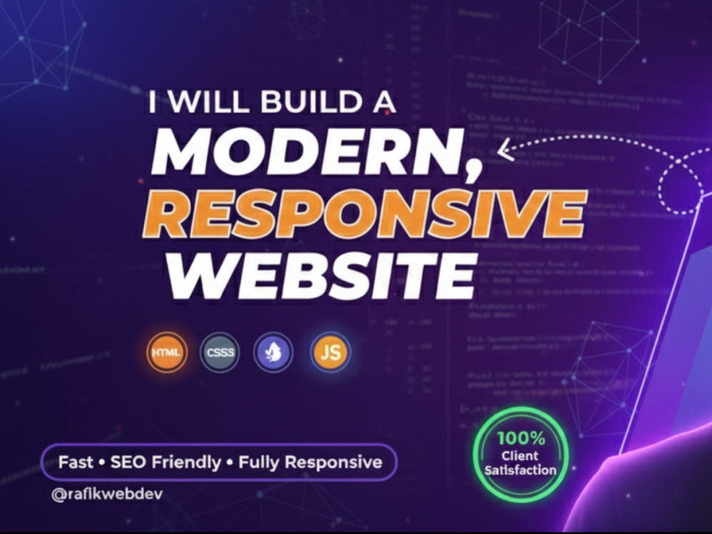 Create a responsive website using HTML CSS and js | Upwork