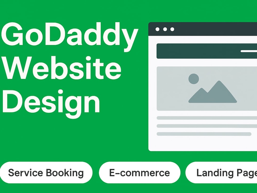 A professional GoDaddy website design or website redesign | Upwork