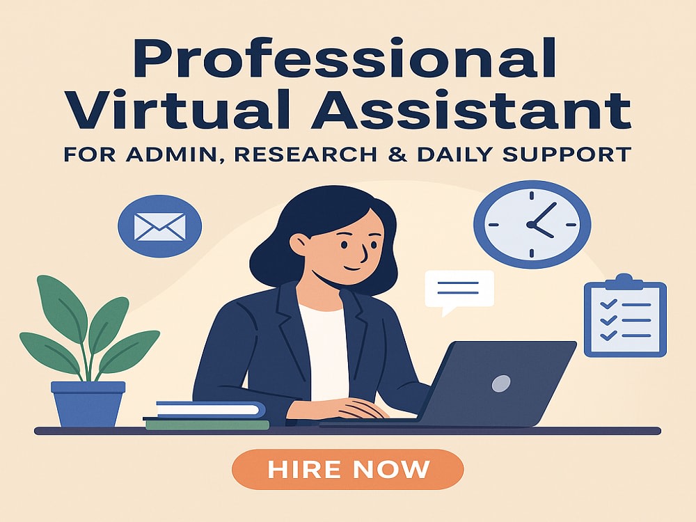 Professional Virtual Assistant for Admin, Research & Daily Support | Upwork