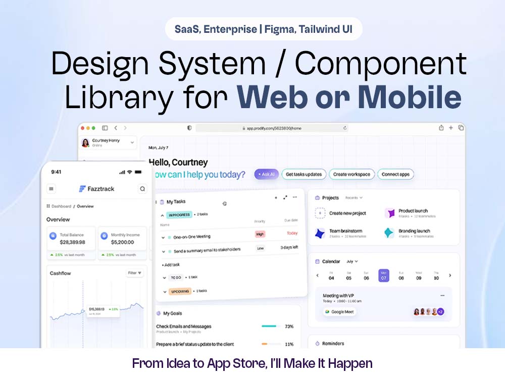 Design System & Component Library for Web/Mobile | SaaS, Enterprise ...