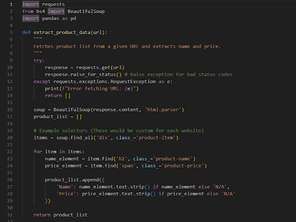 A custom Python script for SEO & Data Extraction. | Upwork