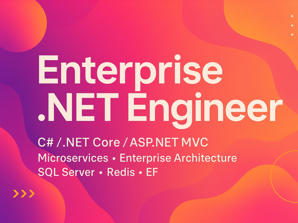 NET Developer | .NET Full Stack | Full Stack .NET | .NET MAUI | C# | Upwork