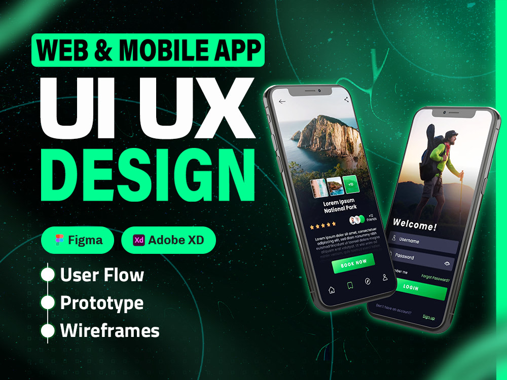 Ui ux design for website mobile ui ux, ui web design, figma website ...