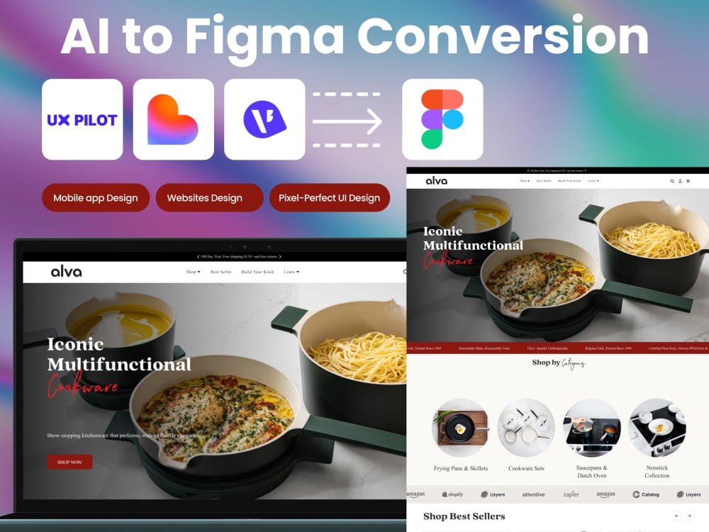 Convert AI Designs (Lovable, UX Pilot & Visily) into Scalable Figma ...
