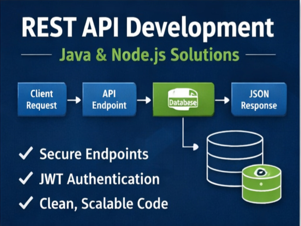 A secure and scalable REST API built using Java or Node.js | Upwork