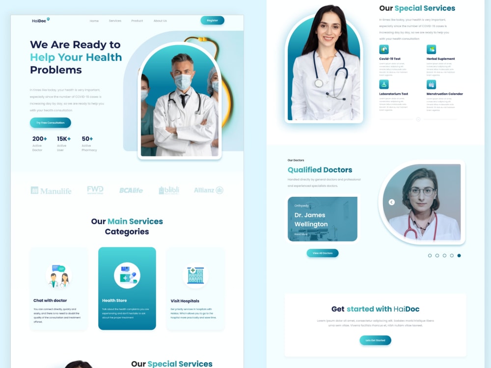 Website and landing page UI UX responsive design in figma | Upwork