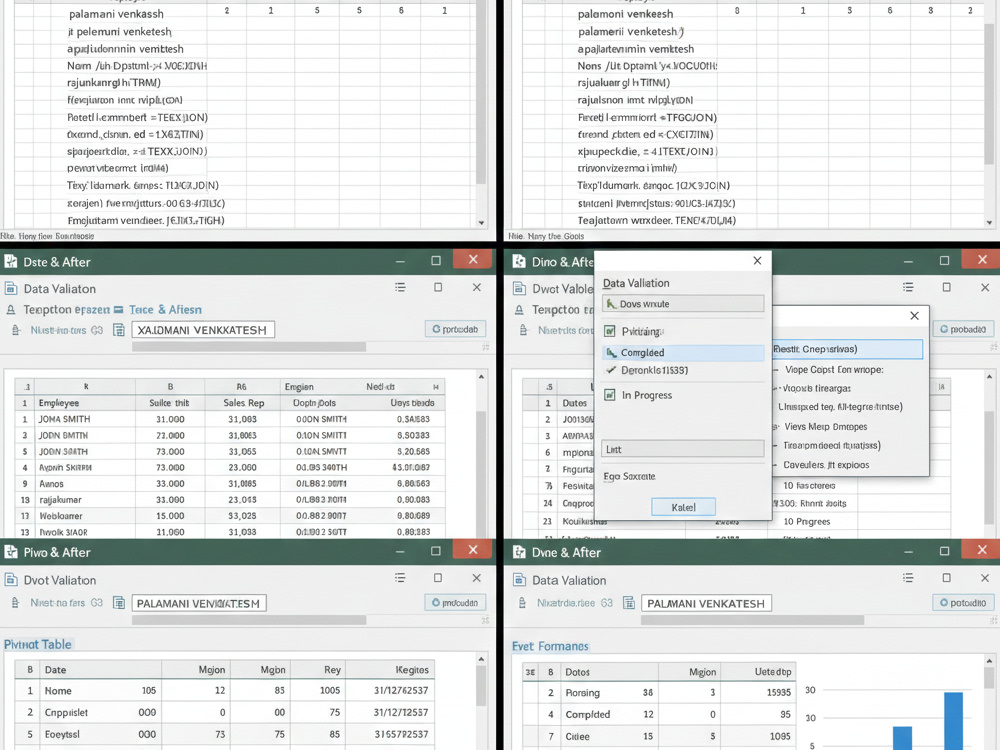 Cleaned and organized Excel database with automated formulas | Upwork