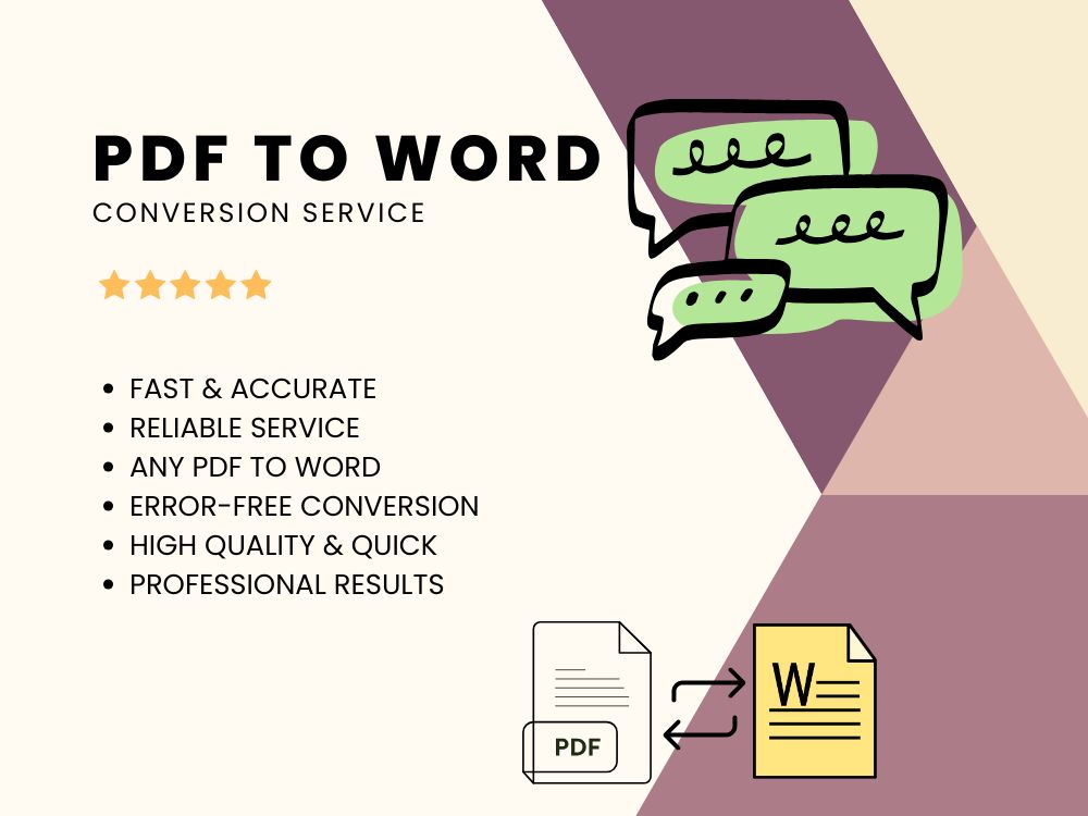 Professional PDF to Word file conversion | Upwork