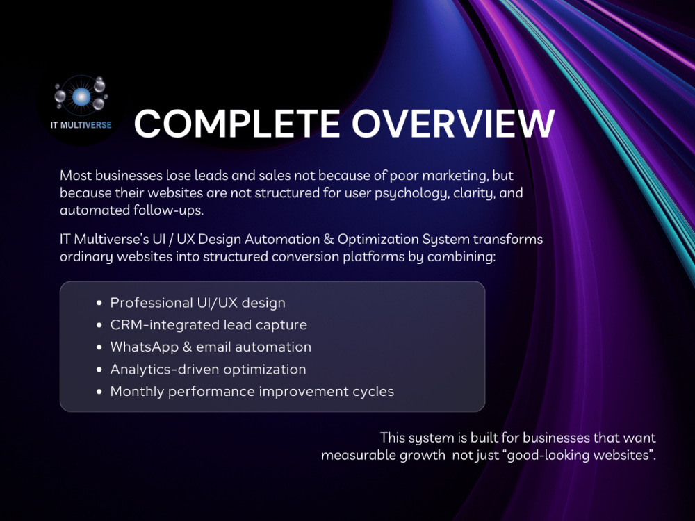 UI / UX Design Automation & Optimization System for High Conversions ...