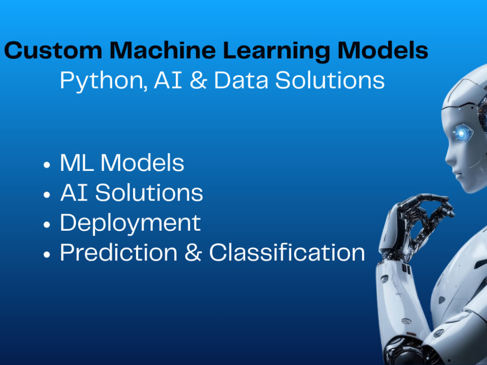 A trained machine learning model | Upwork