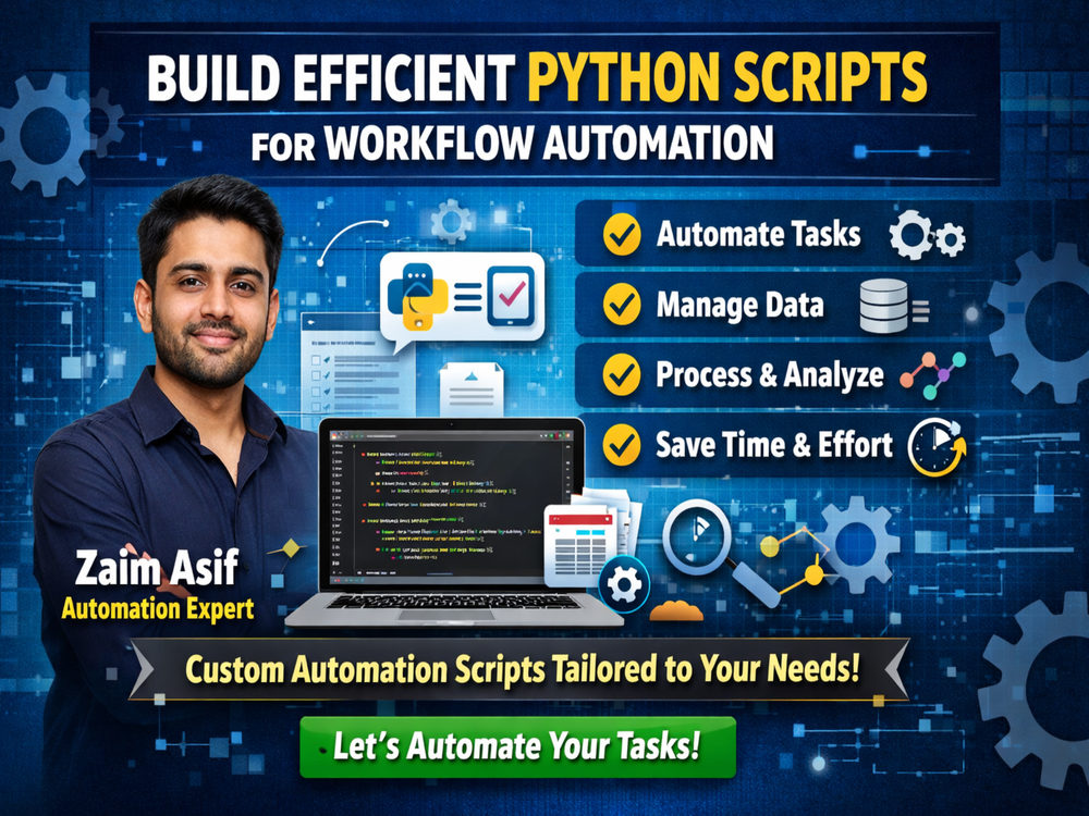 Efficient python scripts for workflow automation | Upwork