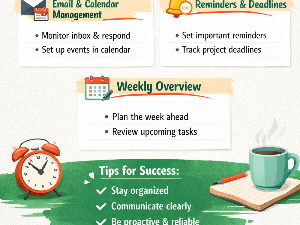 Calendar Management & Scheduling | Beginner Virtual Assistant | Upwork