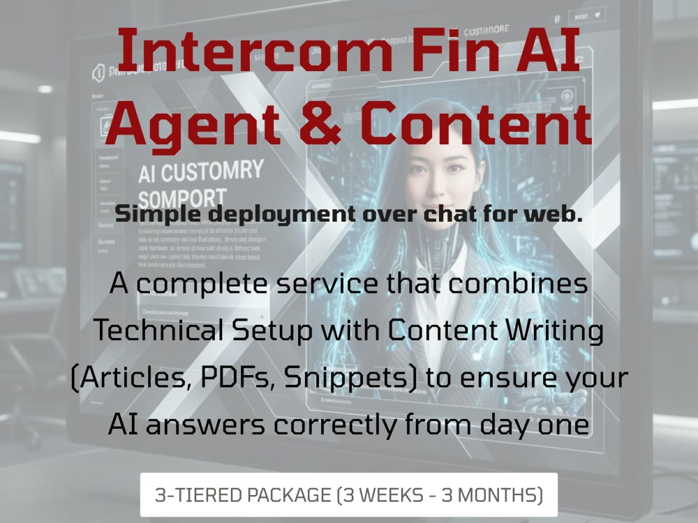 Intercom Fin AI Agent: Training, Content Creation & Deployment | Upwork