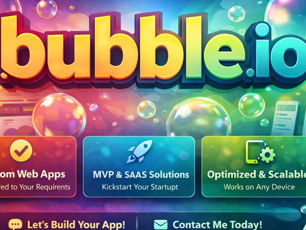 Bubble website development, Bubble.io apps, and expert Bubble ...