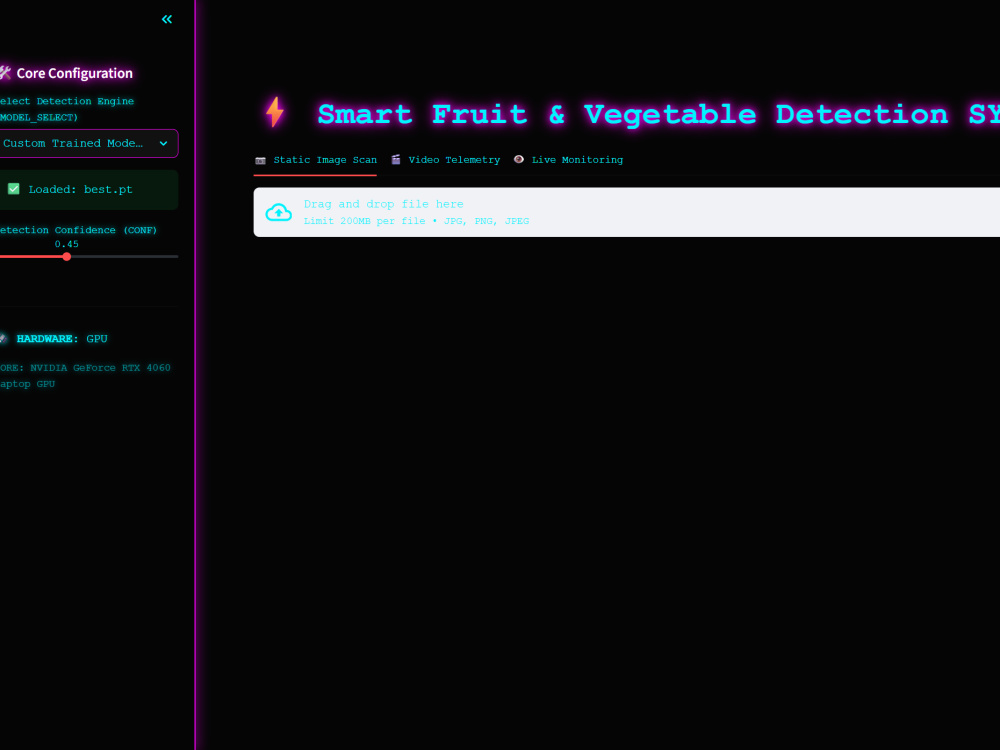 Professional Fruit and Vegetable Detection System using YOLO and ...