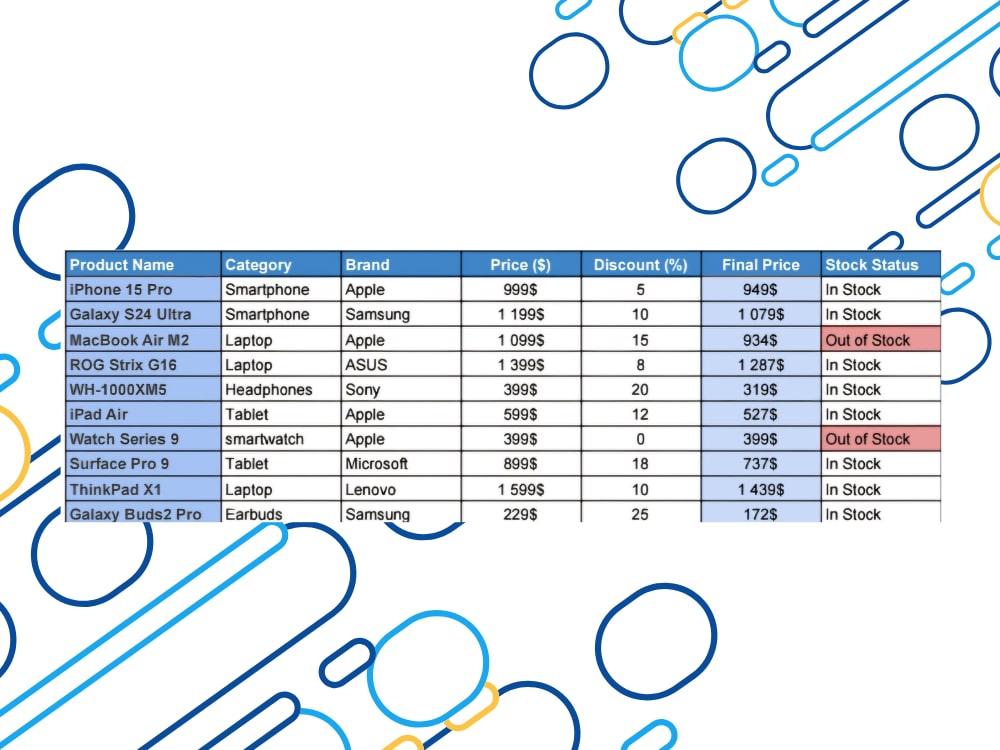 Professional Data Entry and Web Research in Excel | Upwork