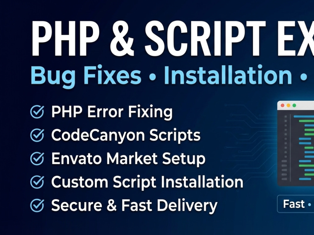 Fixes on PHP errors, bugs, and issues on your CodeCanyon script | Upwork